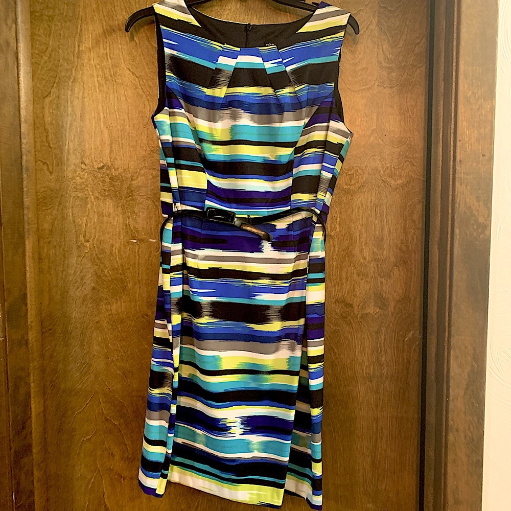 Connected Apparel, Multicolor Dress, Size 10 Petite